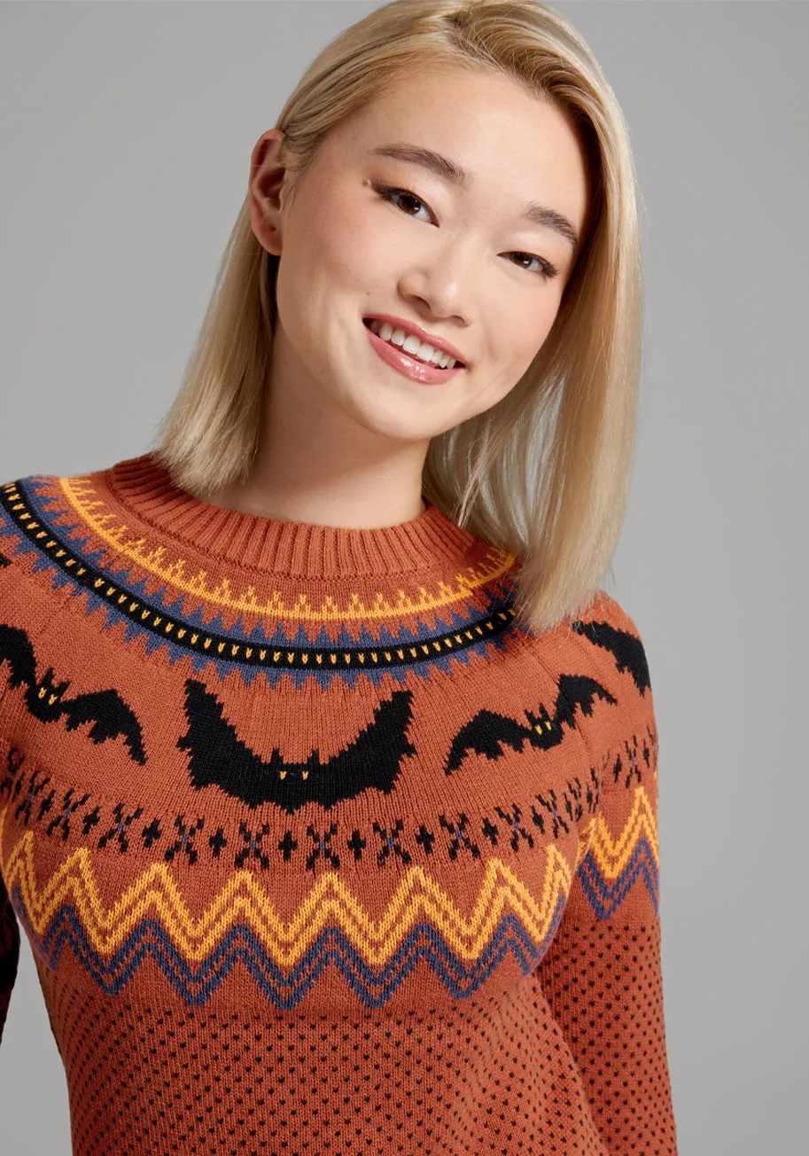 It Be Like 'Bat' Fair Isle Sweater sold by Modcloth product image thumbnail 3