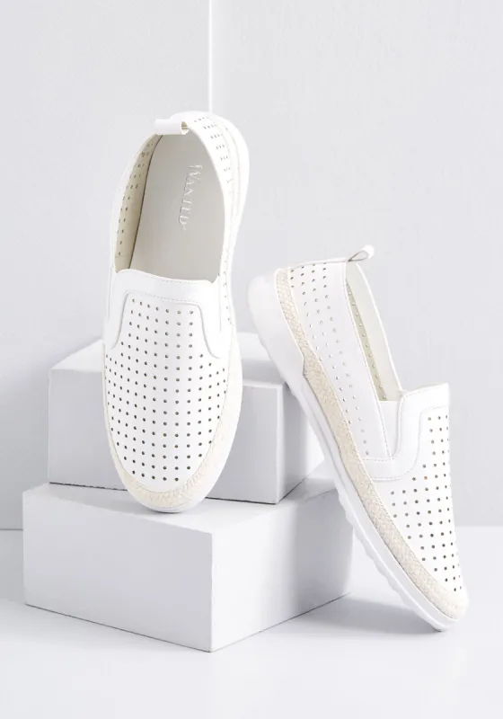 Dotted Line Perforated Flat sold by Modcloth