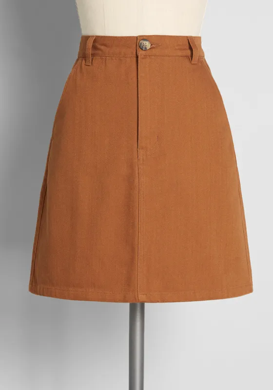 Molded in Memories Mini Skirt sold by Modcloth