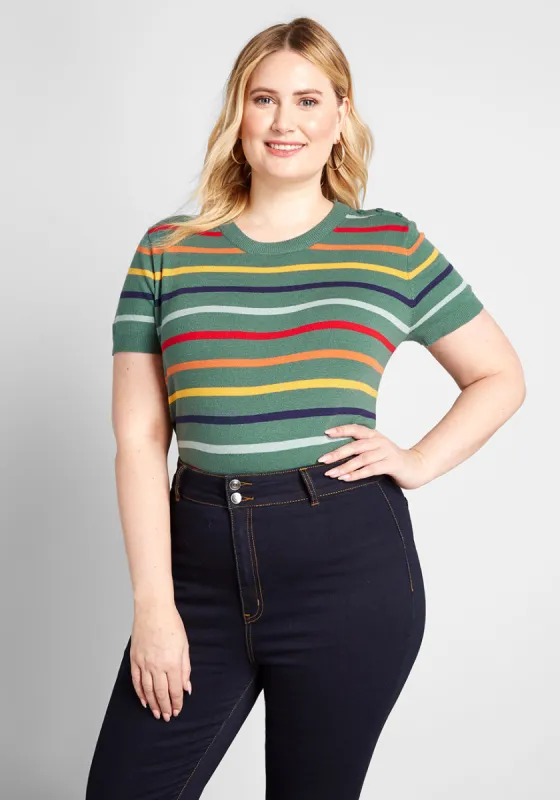 Charter School Short Sleeve Sweater sold by Modcloth