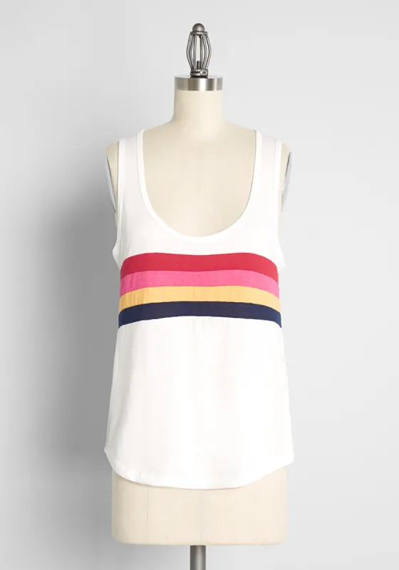 ModCloth x CAMP Collection Stripes of Summer Tank Top made by Modcloth