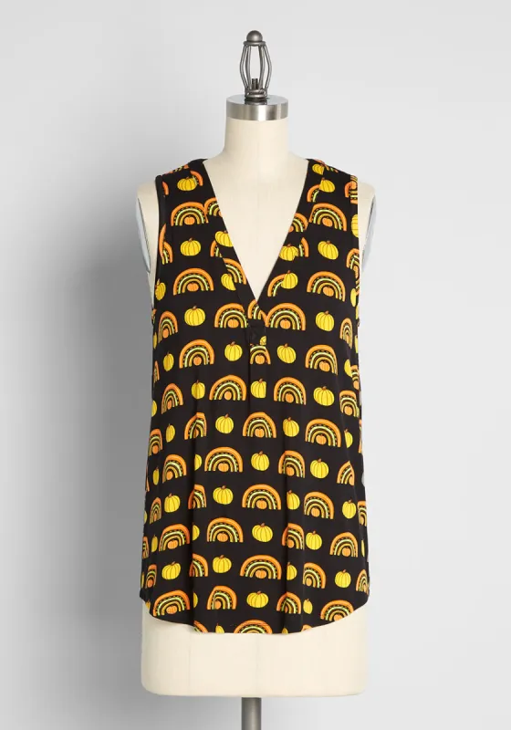 A Welcome Change Sleeveless Top sold by Modcloth