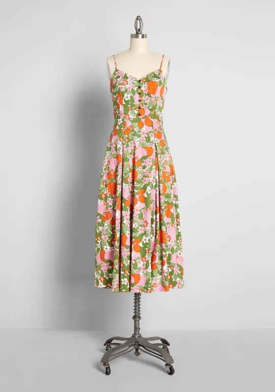 A Fruitful Summer Midi Dress sold by Modcloth