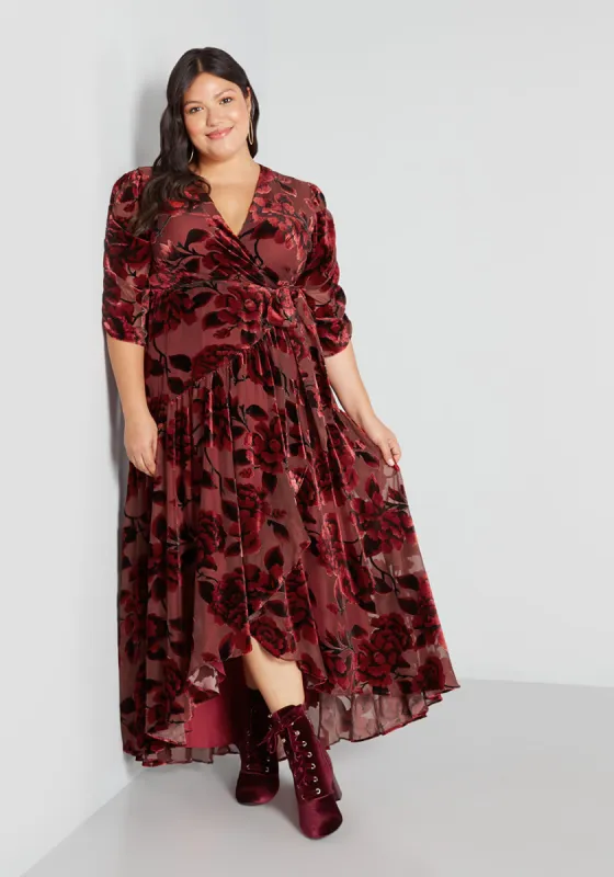 Tickets For Two Velvet Maxi Dress sold by Modcloth