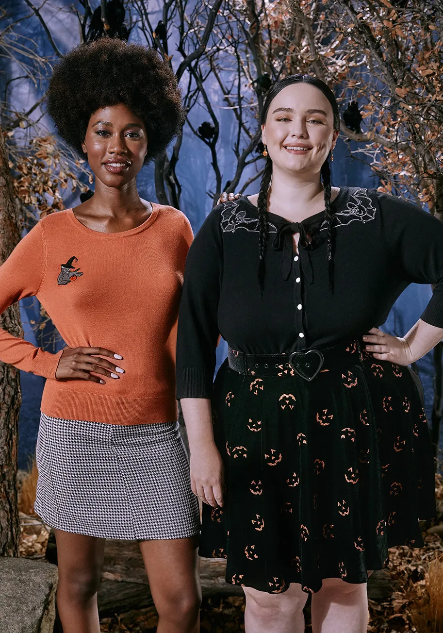 ModCloth x Collectif Practicing Witch Cat Sweater sold by Modcloth product image thumbnail 4