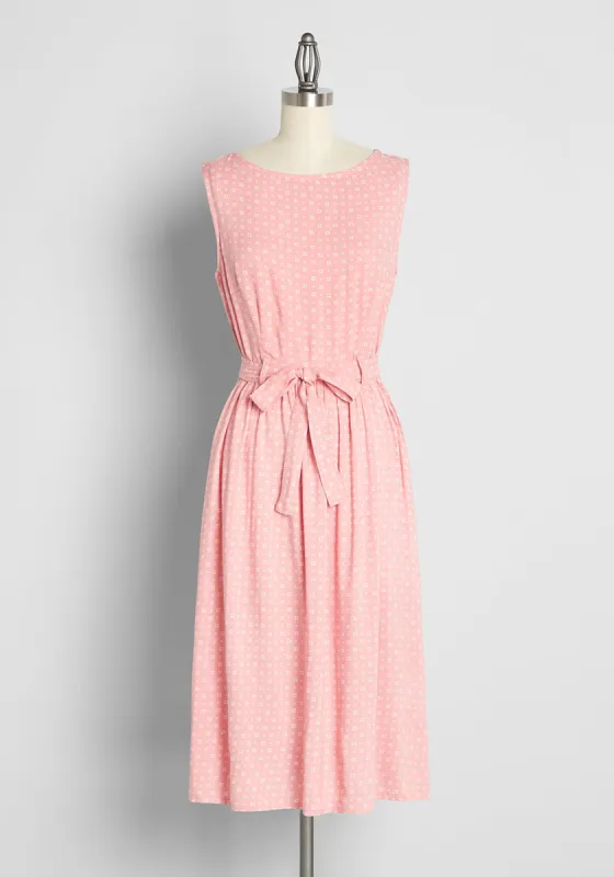 The Sweetness Of Simplicity Midi Dress made by Modcloth