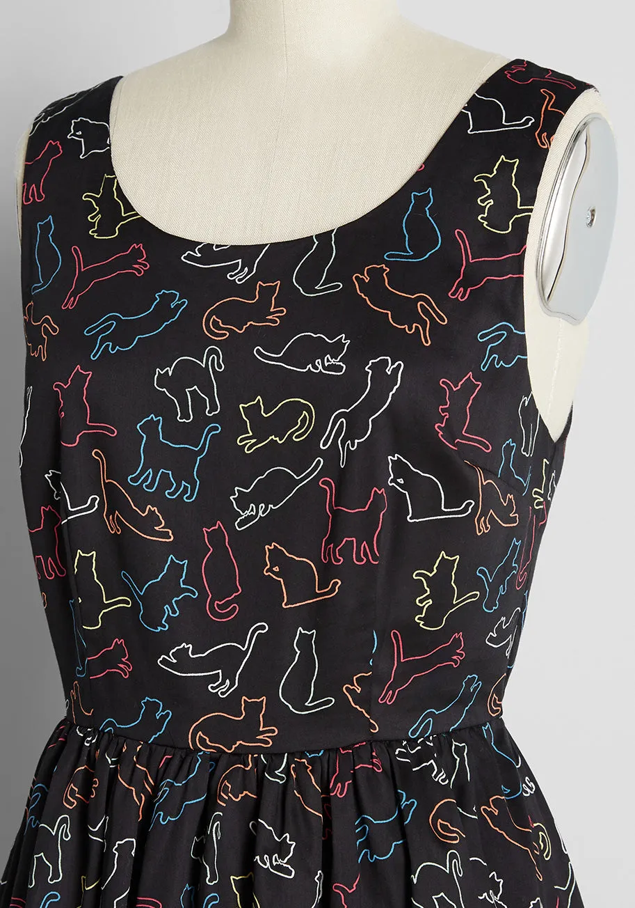 Optimistic Effect Sleeveless Dress sold by Modcloth product image thumbnail 3