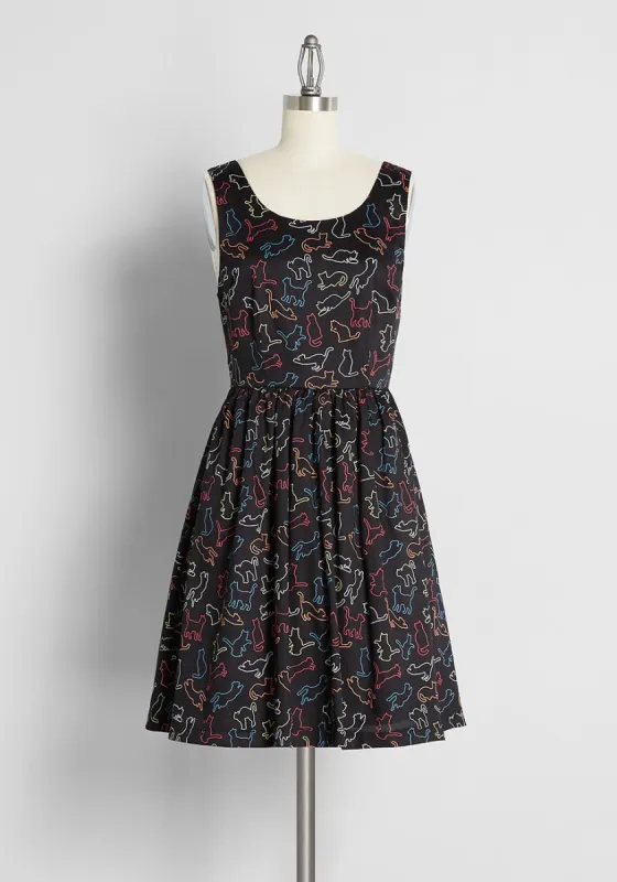 Optimistic Effect Sleeveless Dress sold by Modcloth