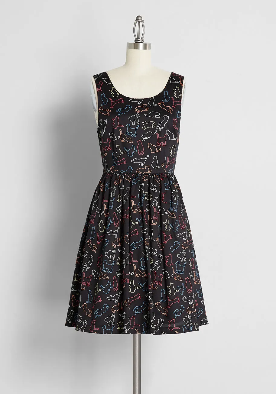 Optimistic Effect Sleeveless Dress sold by Modcloth