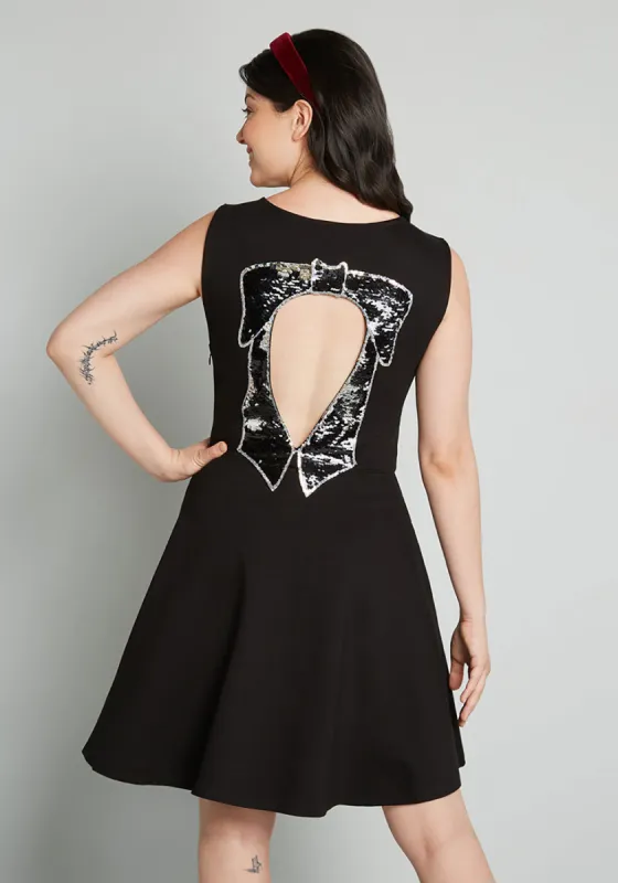 Black Bow Affair Fit And Flare Dress (Final Sale) sold by Modcloth