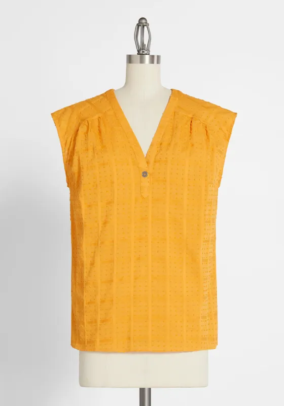 Profound Pairing Cotton Blouse sold by Modcloth