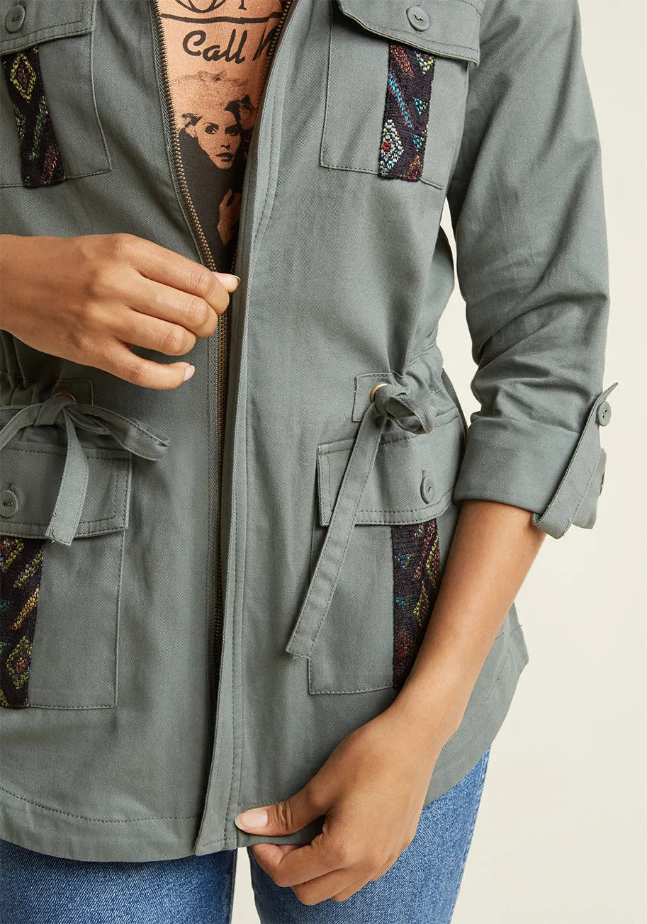 Keep a Woven Mind Jacket sold by Modcloth product image thumbnail 4