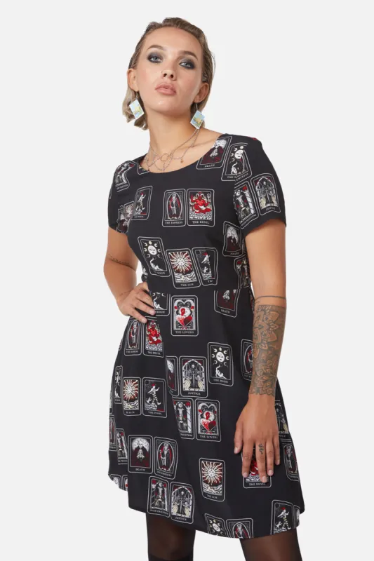 Tarot Spread Print Dress sold by Modcloth