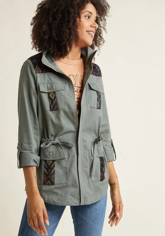 Keep a Woven Mind Jacket sold by Modcloth