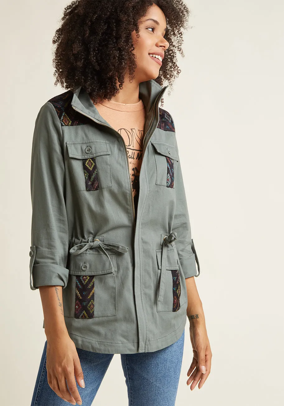 Keep a Woven Mind Jacket sold by Modcloth