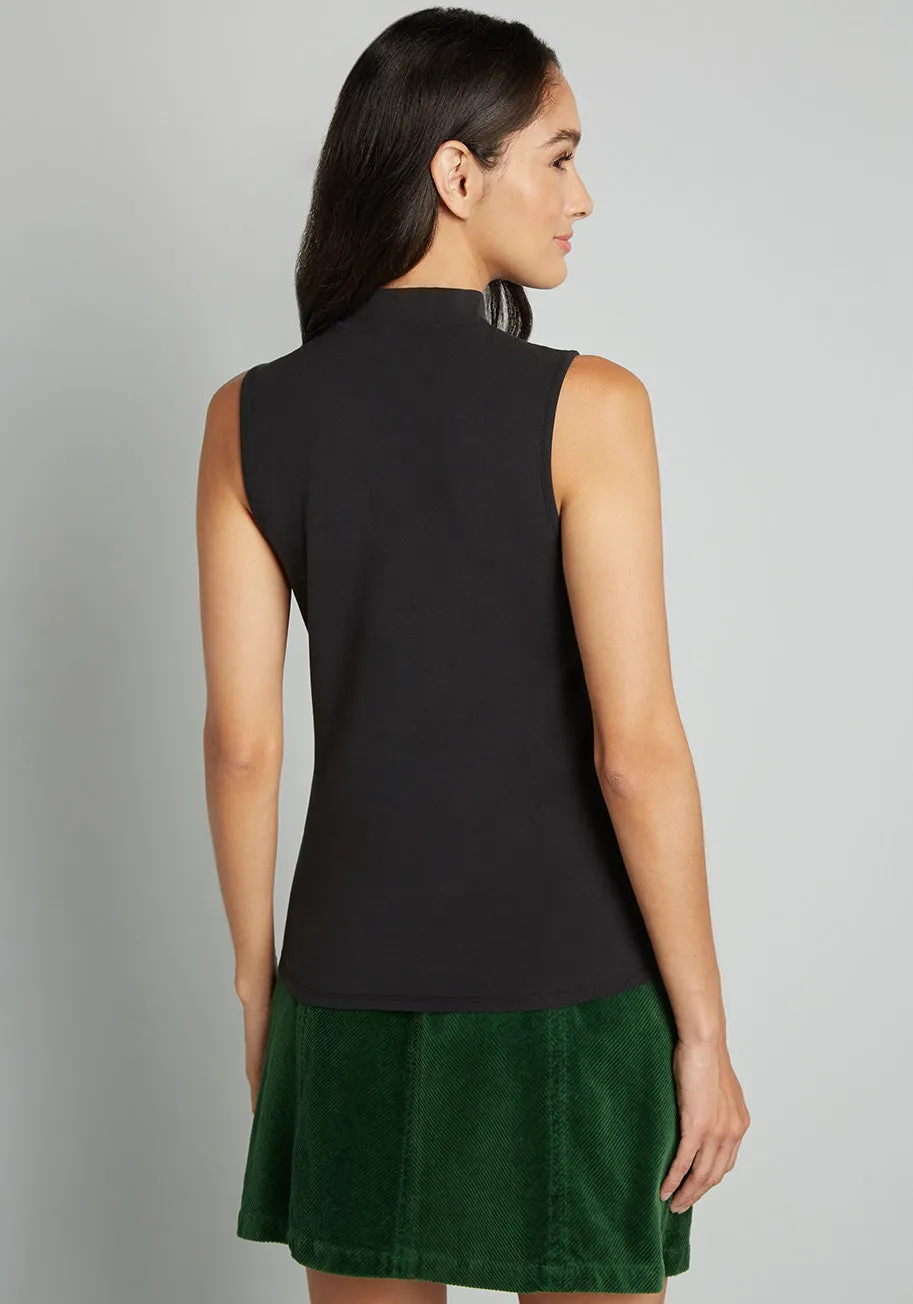 Start With the Basics Mock Neck Top sold by Modcloth product image thumbnail 2