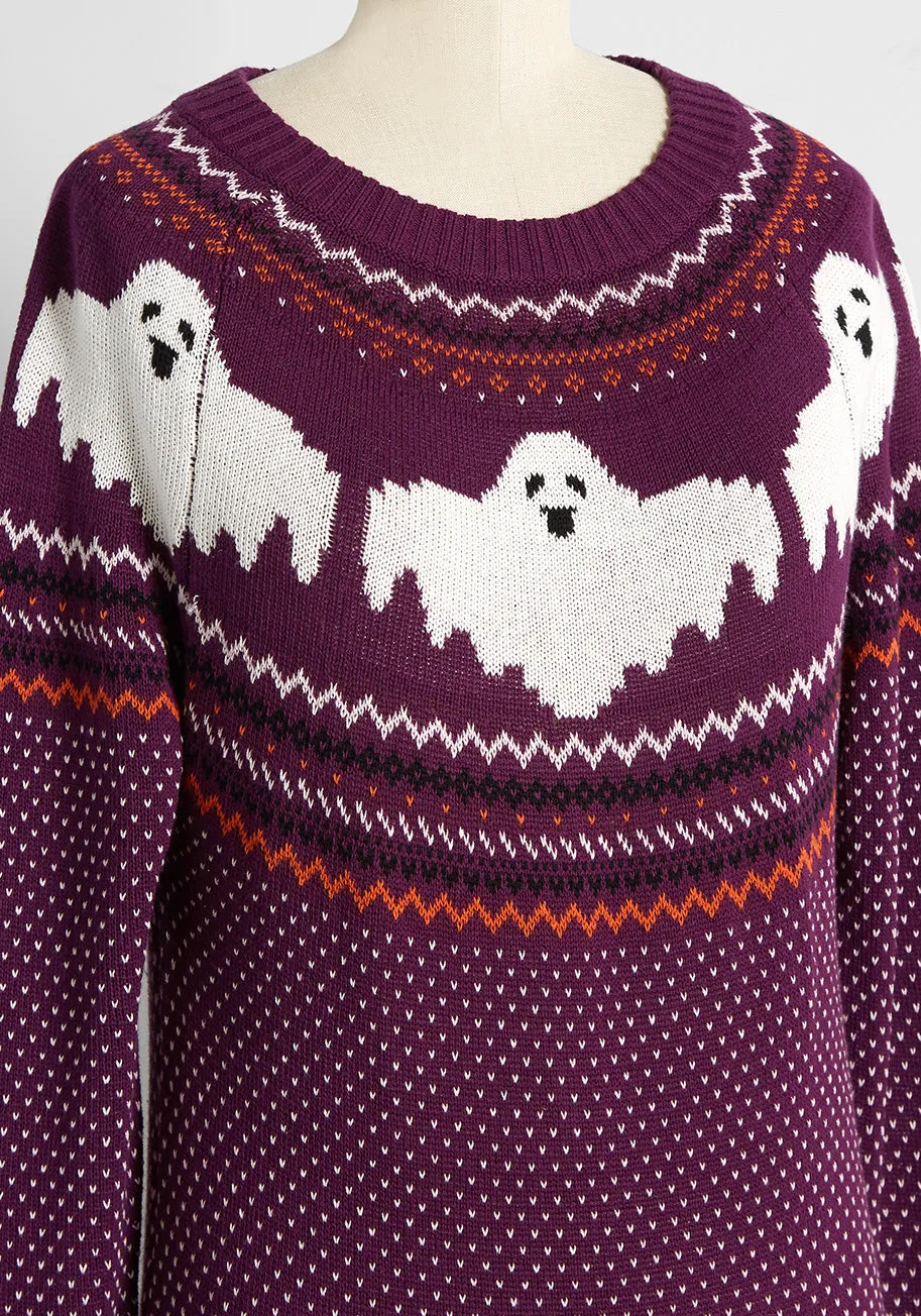 Here For The Boos Fair Isle Sweater sold by Modcloth product image thumbnail 4
