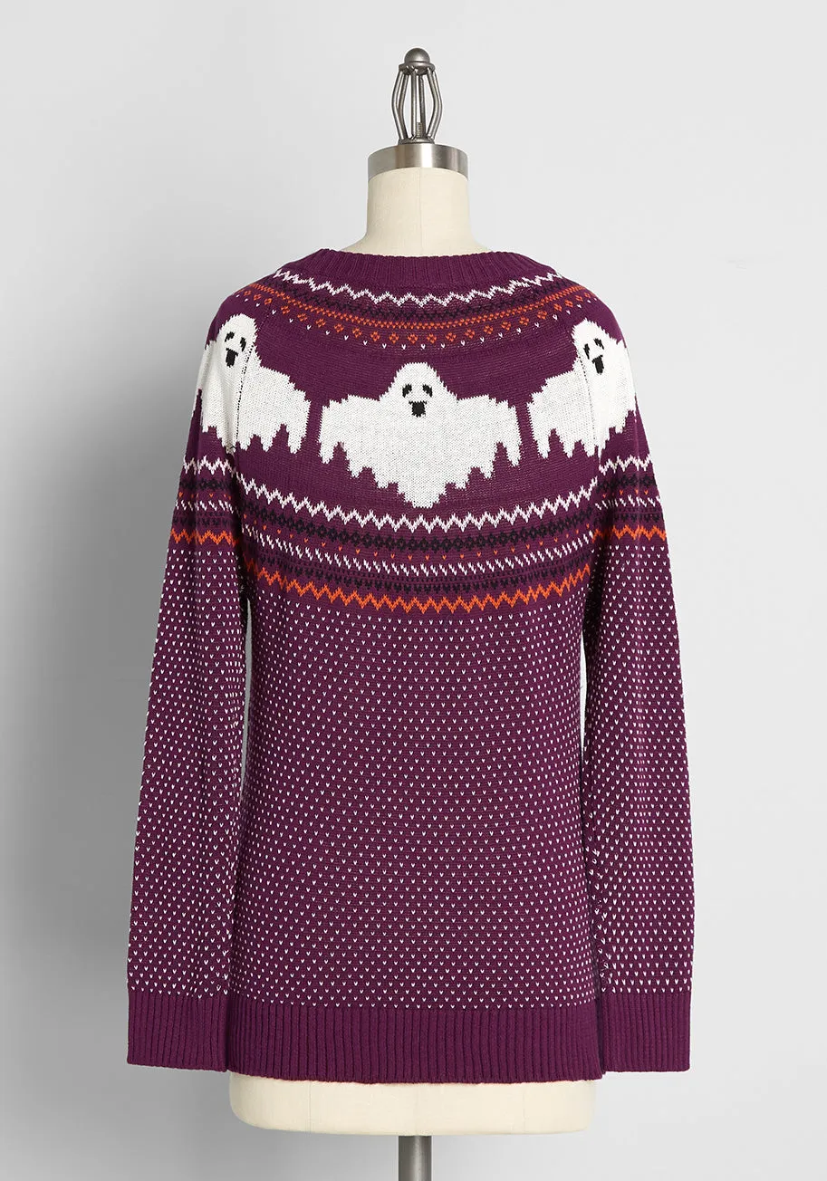 Here For The Boos Fair Isle Sweater sold by Modcloth product image thumbnail 3