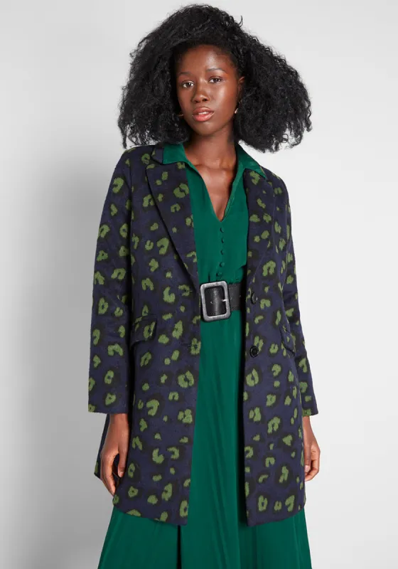 City Savvy Leopard Coat sold by Modcloth