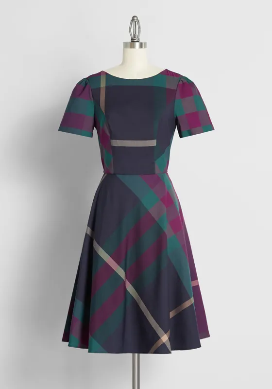 Definitively Darling Fit and Flare Dress made by Modcloth