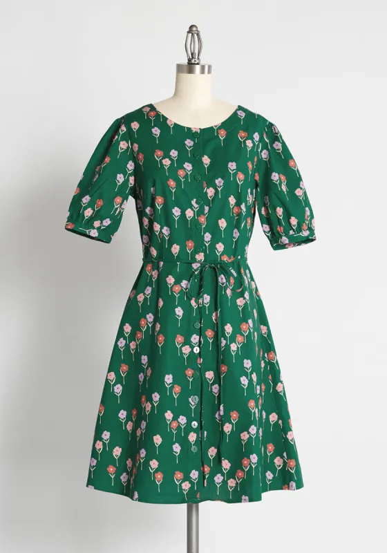Last Bud Not Least A-Line Dress sold by Modcloth