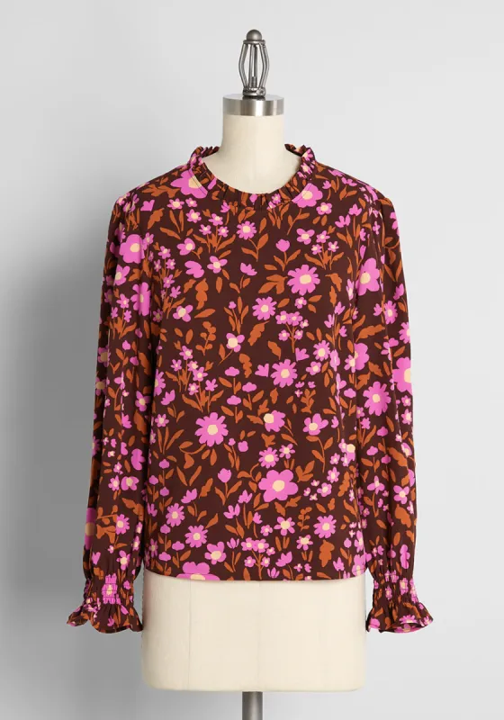 Blooming Vividly Blouse sold by Modcloth