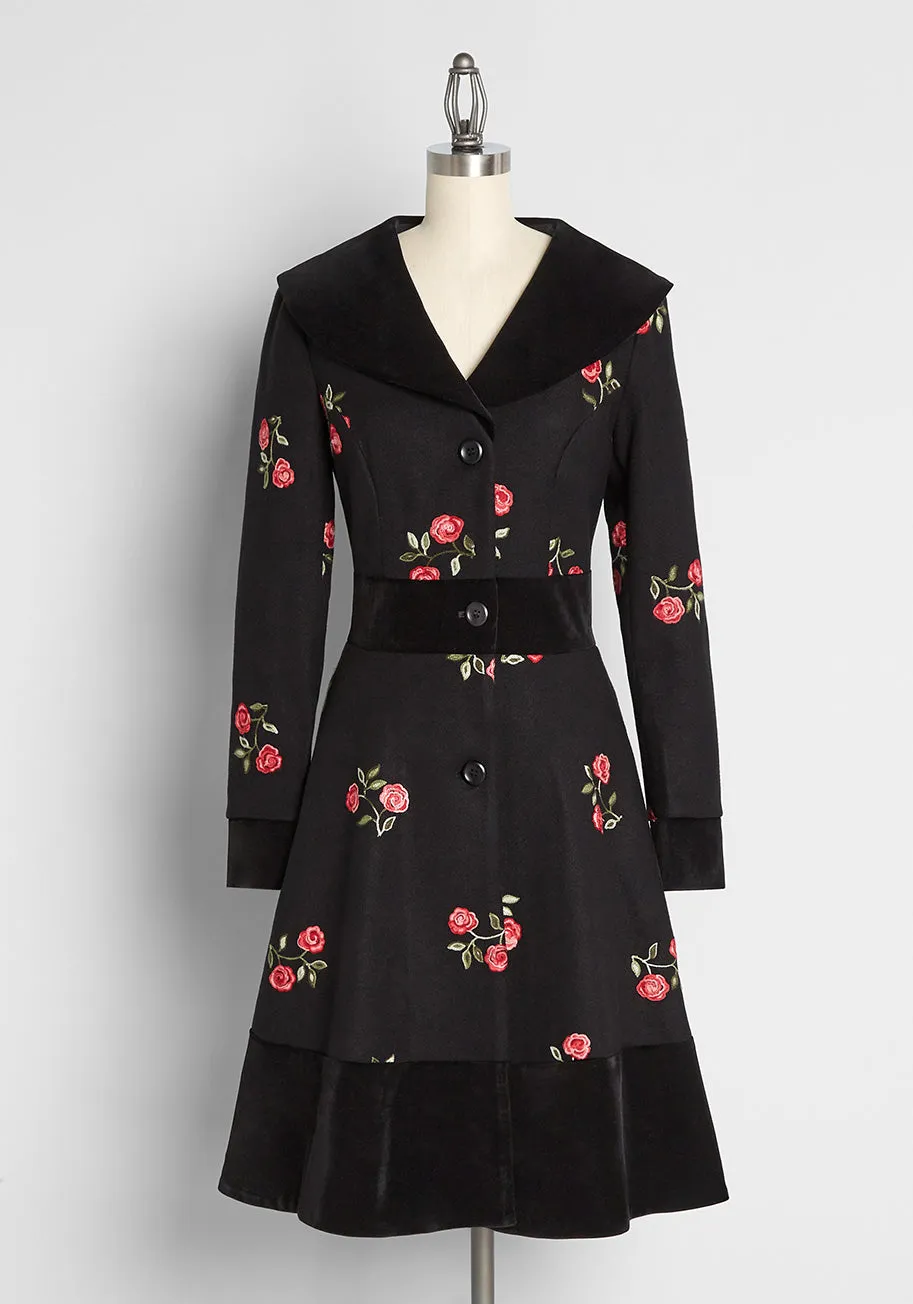 Winter Rose Garden Coat sold by Modcloth product image thumbnail 2