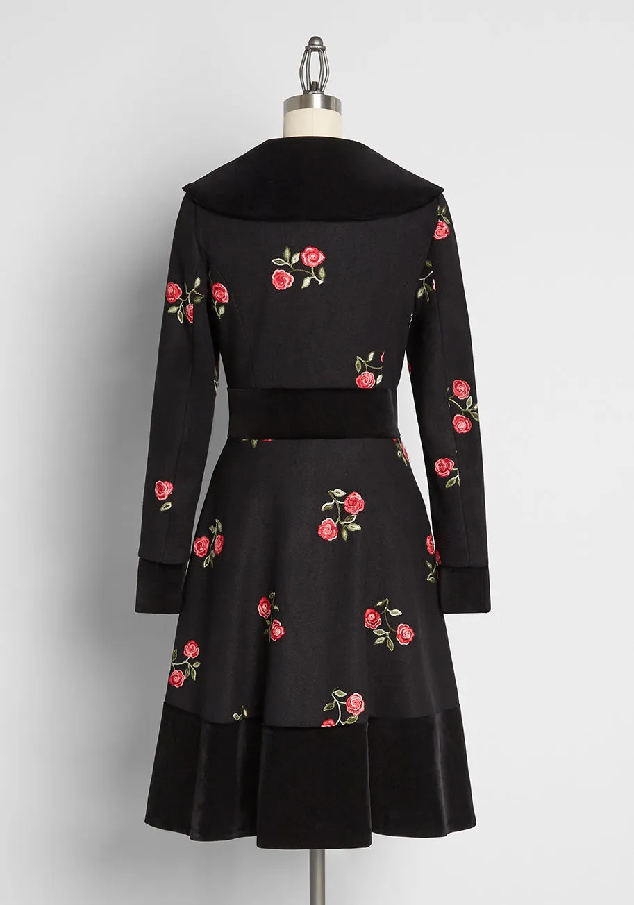 Winter Rose Garden Coat sold by Modcloth product image thumbnail 3