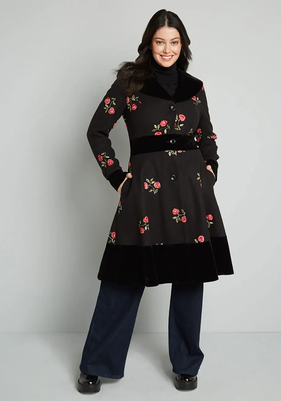 Winter Rose Garden Coat sold by Modcloth
