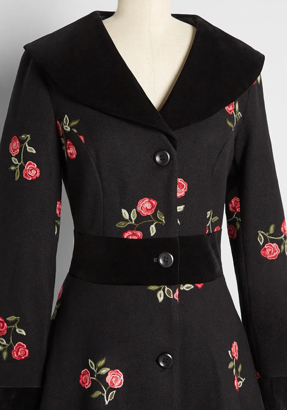 Winter Rose Garden Coat sold by Modcloth product image thumbnail 4