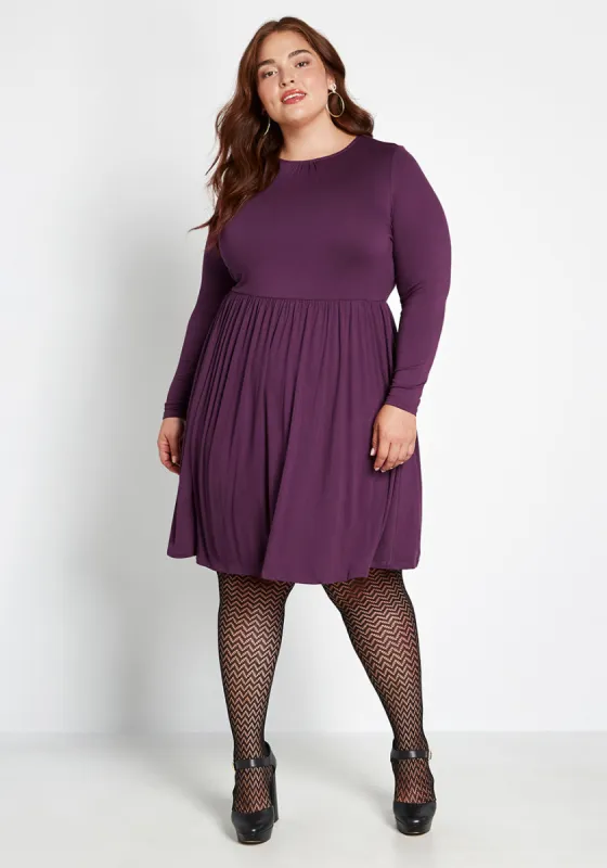 Yours Truly Long Sleeve Dress made by Modcloth