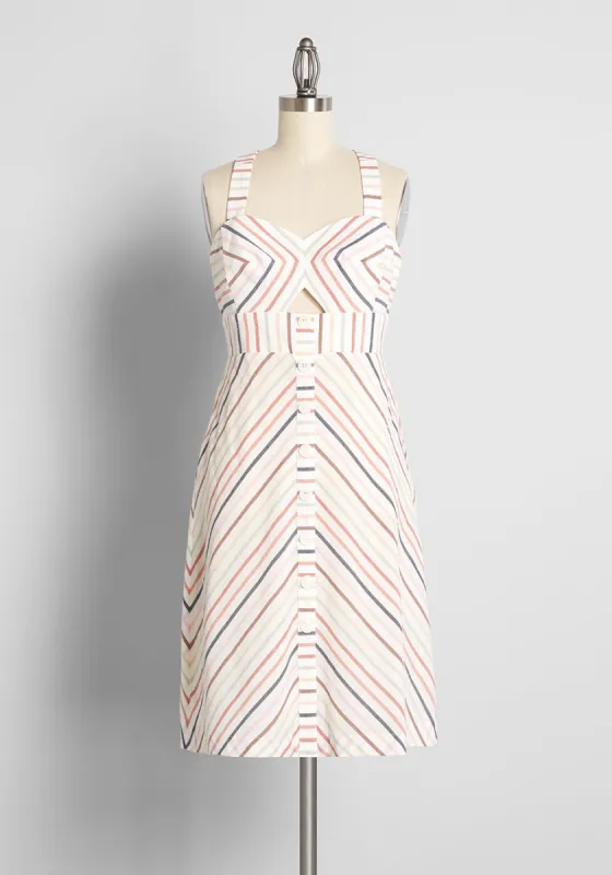 Sunset Cruise Just For You Fit and Flare Dress sold by Modcloth