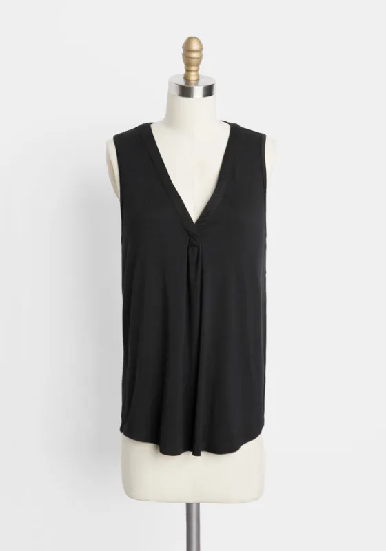 A Welcome Change Sleeveless Top sold by Modcloth