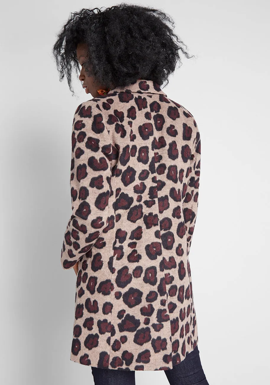 City Savvy Leopard Coat sold by Modcloth product image thumbnail 3