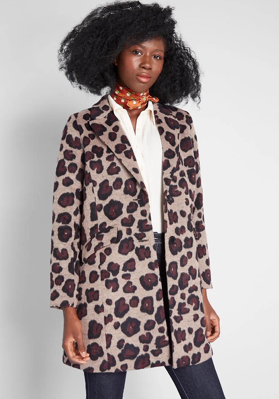 City Savvy Leopard Coat sold by Modcloth product image thumbnail 2