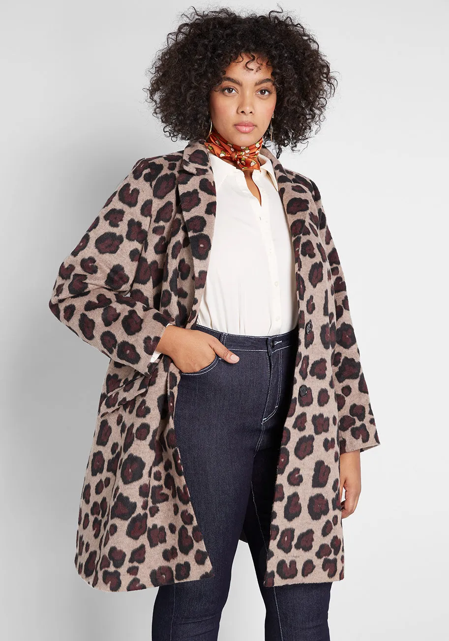 City Savvy Leopard Coat sold by Modcloth product image thumbnail 5