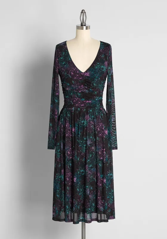 Pardon My Mesh Midi Dress made by Modcloth
