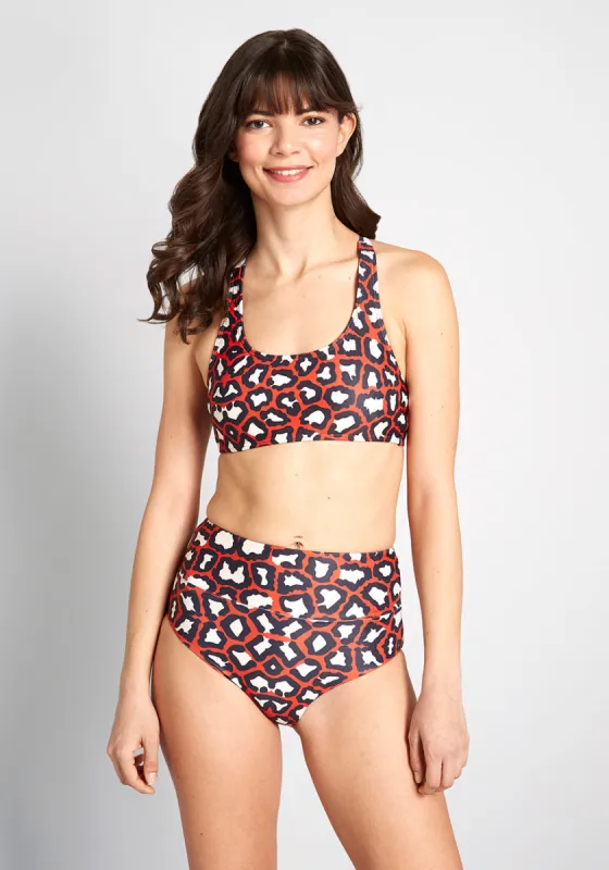 The Kaylan High-Waisted Bikini Bottom sold by Modcloth