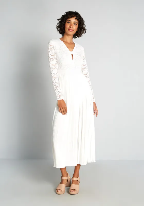 Lacing Down the Aisle Maxi Dress sold by Modcloth