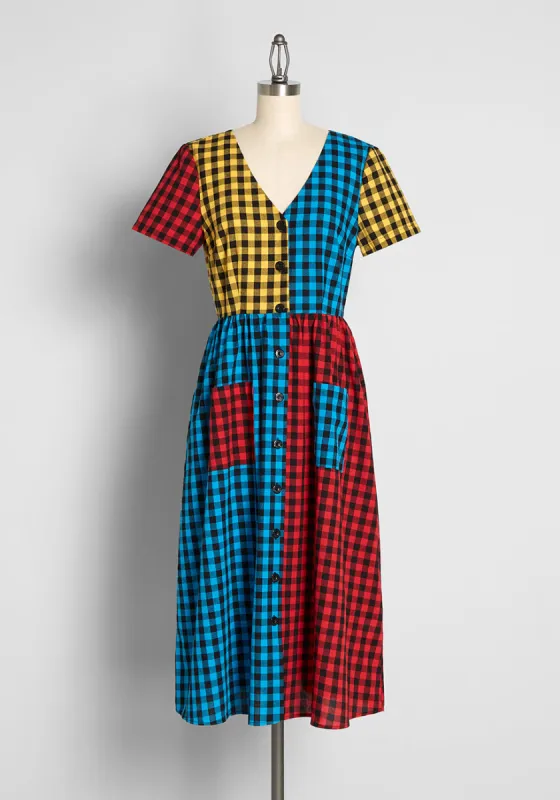 Gotta Thing For Gingham? Midi Dress made by Dangerfield