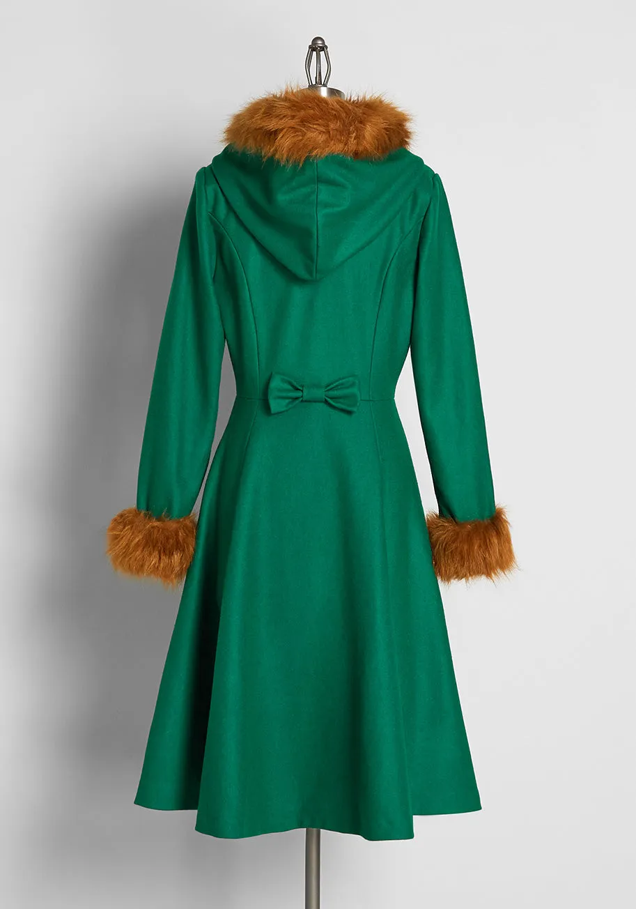 ModCloth x Collectif When Autumn Leaves Are Falling From The Trees Hooded Coat sold by Modcloth product image thumbnail 2