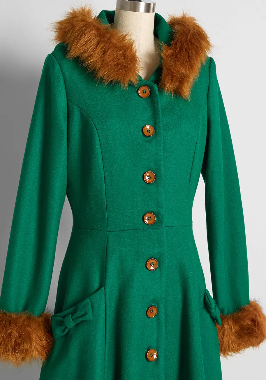 ModCloth x Collectif When Autumn Leaves Are Falling From The Trees Hooded Coat sold by Modcloth product image thumbnail 3