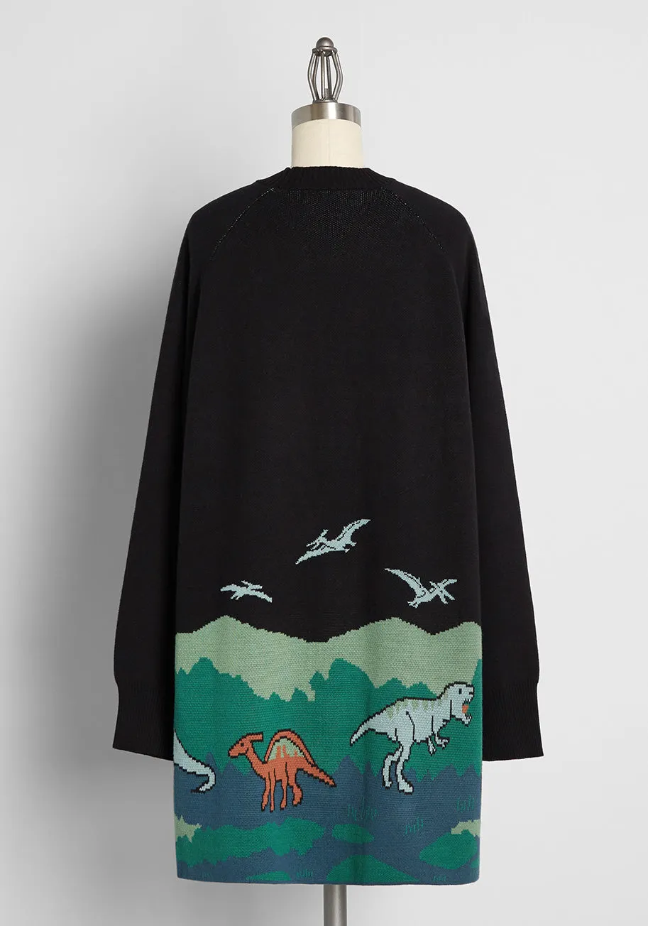 When Dinosaurs Roamed Cardigan sold by Modcloth product image thumbnail 2