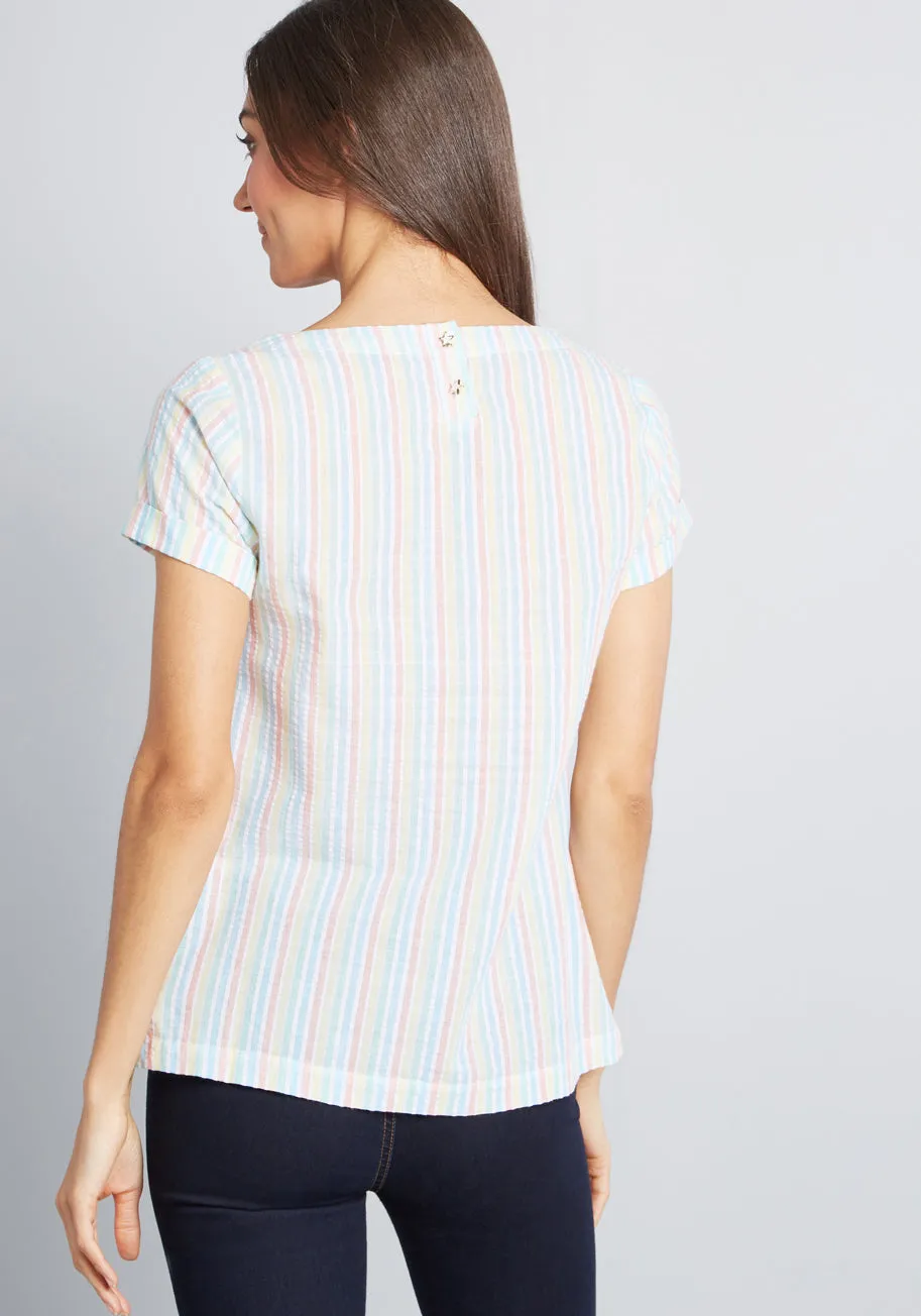 Delightful Demeanor Short Sleeve Blouse sold by Modcloth product image thumbnail 3