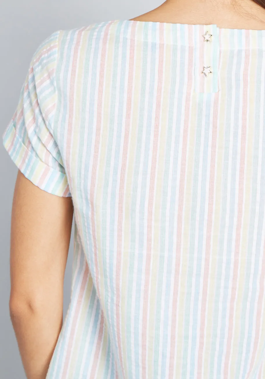 Delightful Demeanor Short Sleeve Blouse sold by Modcloth product image thumbnail 4