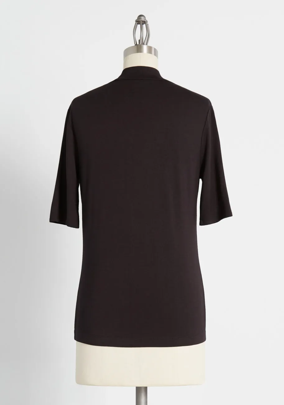 Ideal Ensemble Mock Neck Top sold by Modcloth product image thumbnail 2