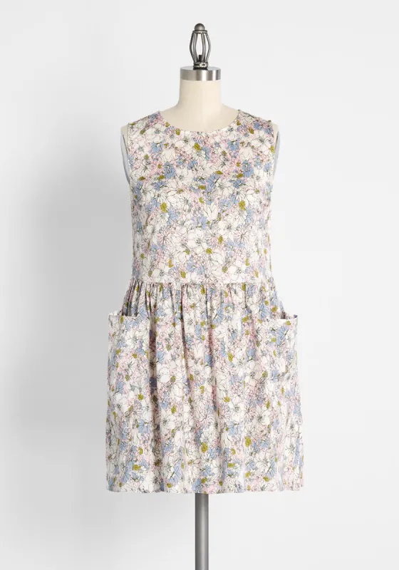 Gathering Wildflowers Smock Dress sold by Modcloth