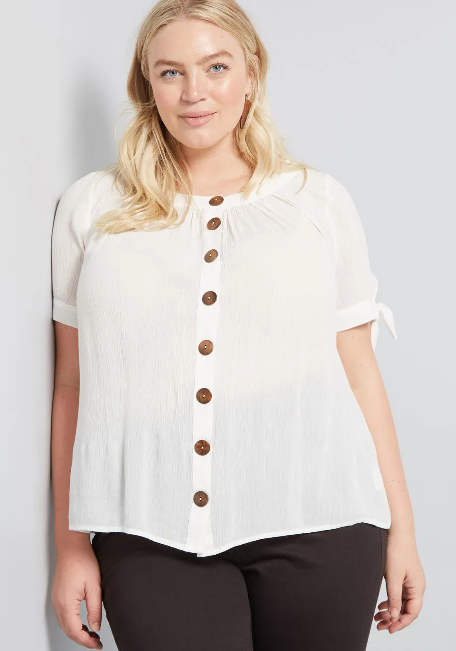 Flowy Moment Buttoned Blouse sold by Modcloth product image thumbnail 5