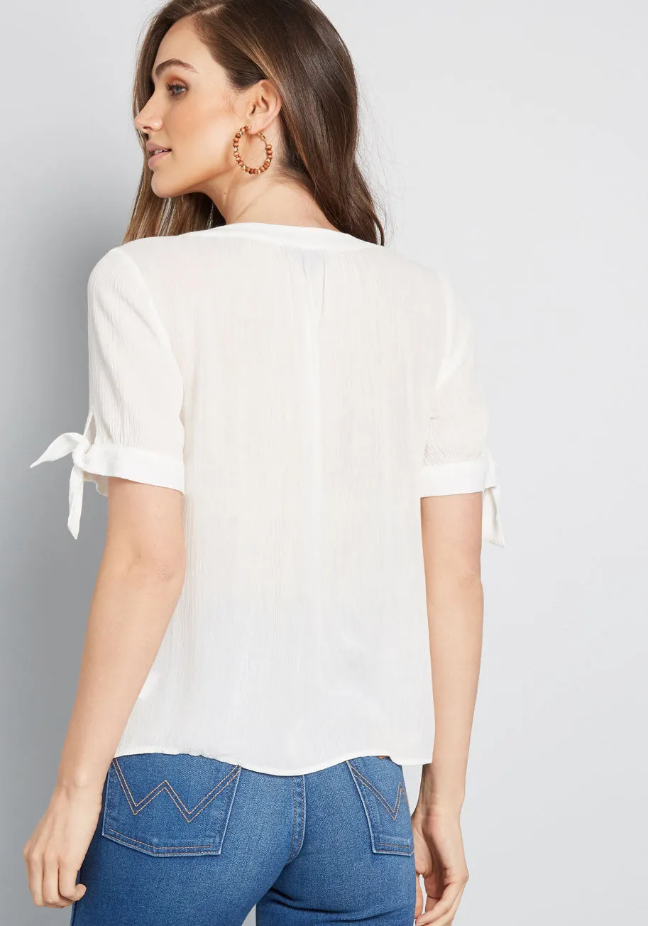 Flowy Moment Buttoned Blouse sold by Modcloth product image thumbnail 2
