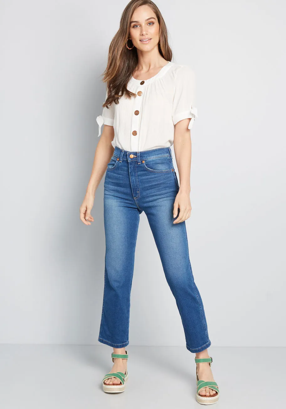 Flowy Moment Buttoned Blouse sold by Modcloth product image thumbnail 3